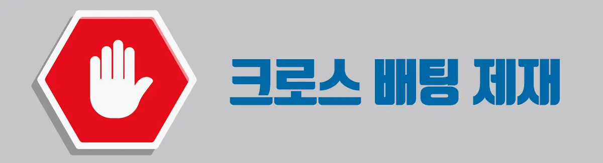 크로스 배팅 제재